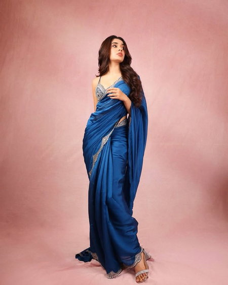 Bt 420 Vichitra Silk Two Tone Designer Saree Wholesale Online